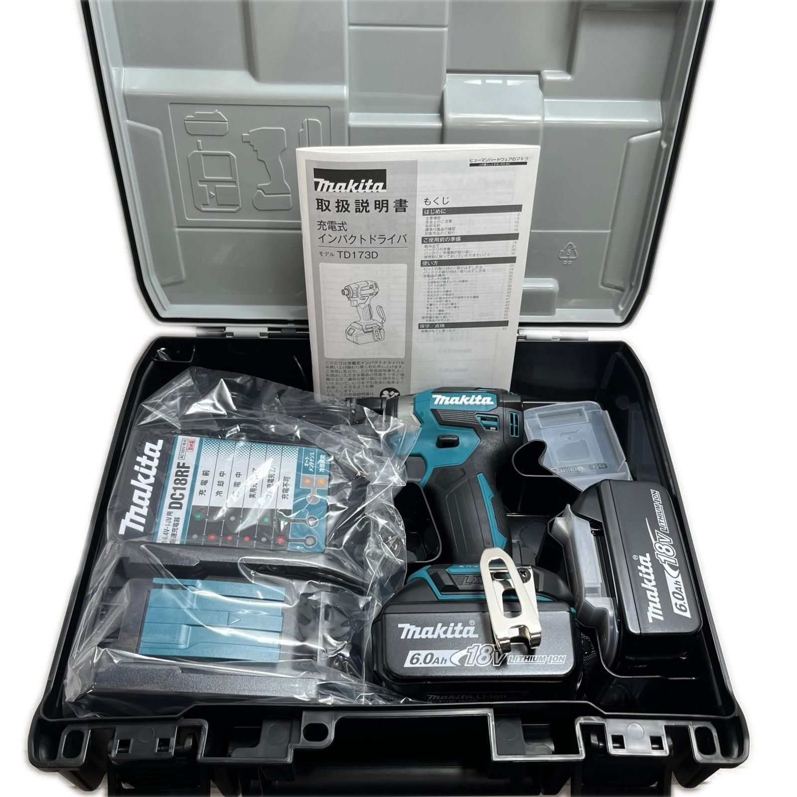 MAKITA マキタ 締め付け工具 インパクトレンチ 未使用品(S) TD173DRGXB ブルー