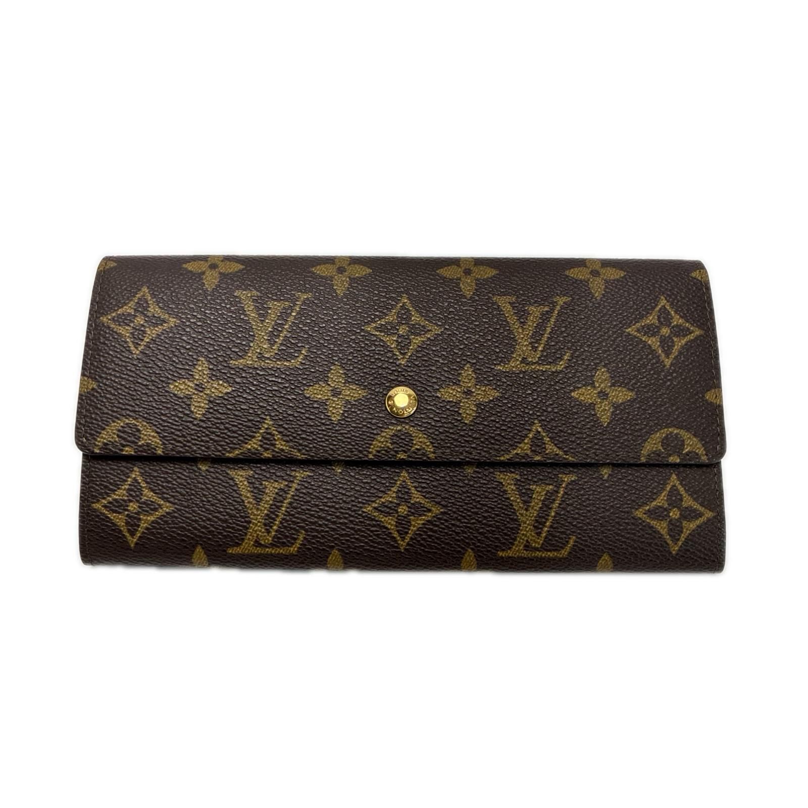LOUIS VUITTON ルイヴィトン モノグラム ポルトモネクレディ M61723 長財布 ゴールド金具 24,602円