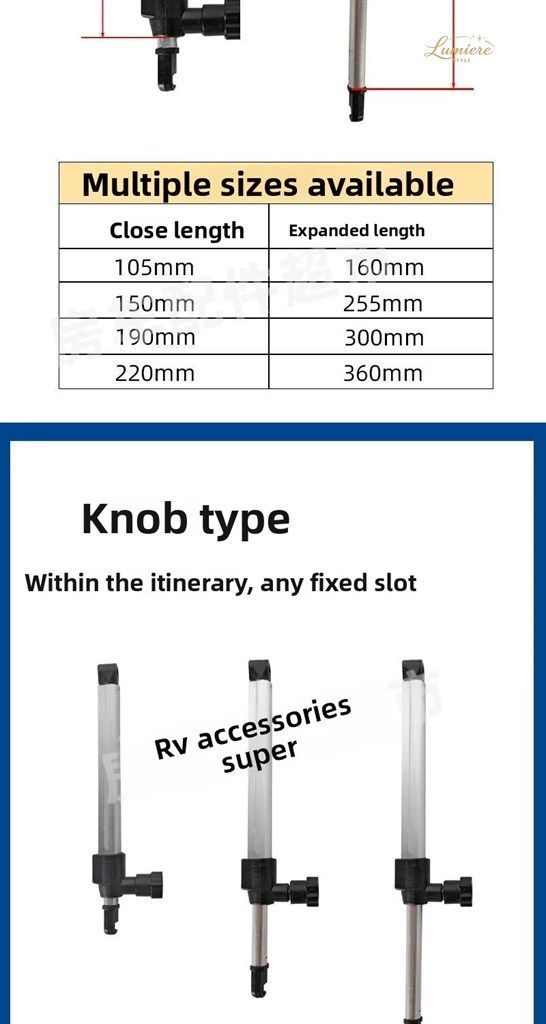 RV EXTERNAL PUSH WINDOW SPECIAL KNOB STRUT BRACKET LEFT AND RIGHT SET OF BRANCHES RV WINDOW STRUT
