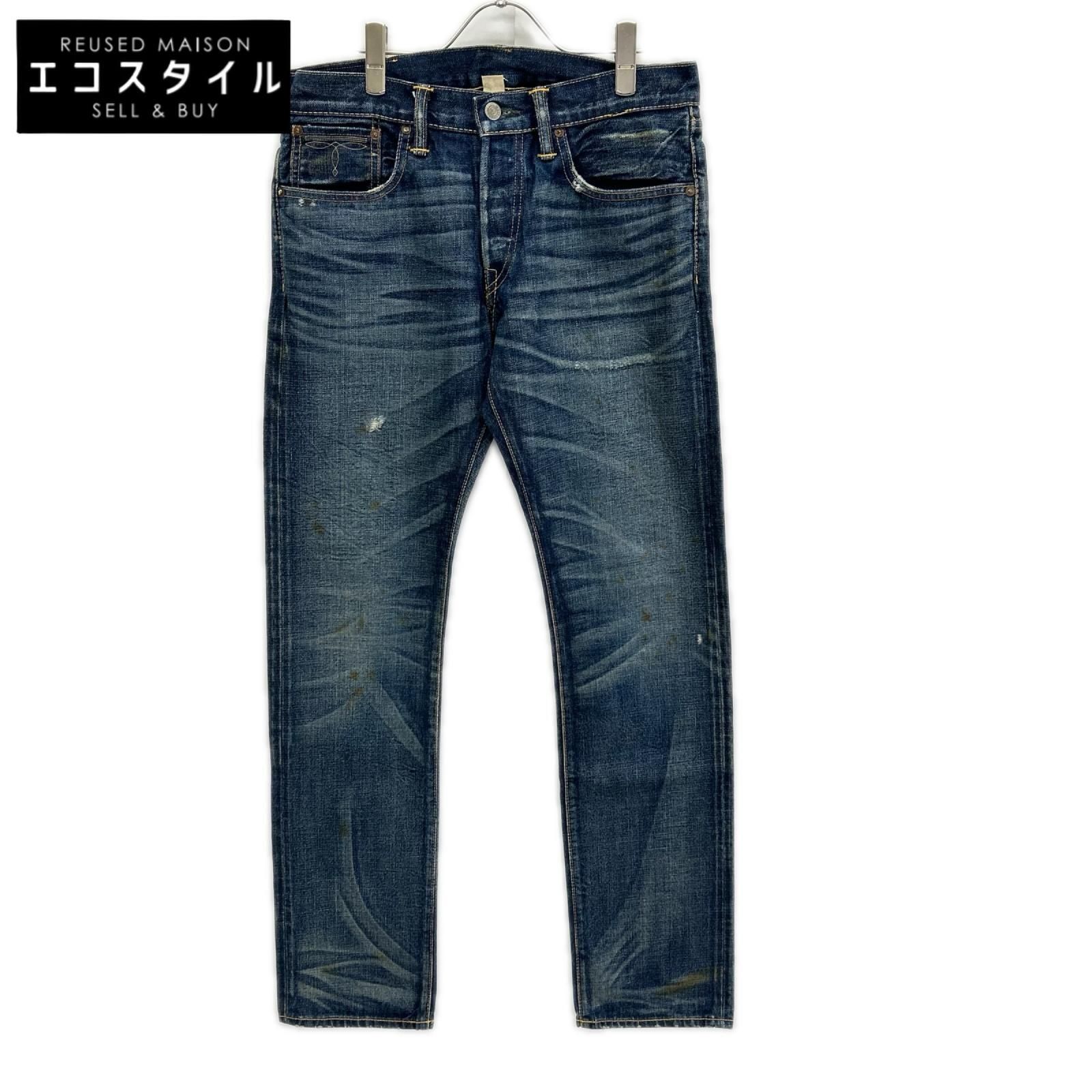 RRL　ダブルアールエル　インディゴ 21040 ストレートレグ デニムパンツ　30×30