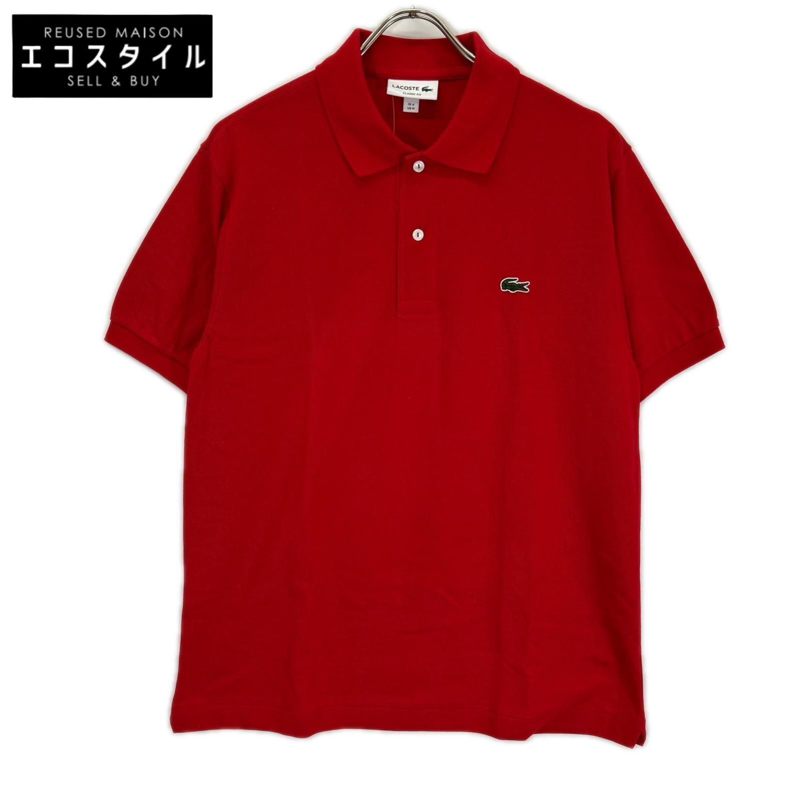Lacoste　ラコステ　L1212AL レッド 鹿の子 ポロシャツ　M