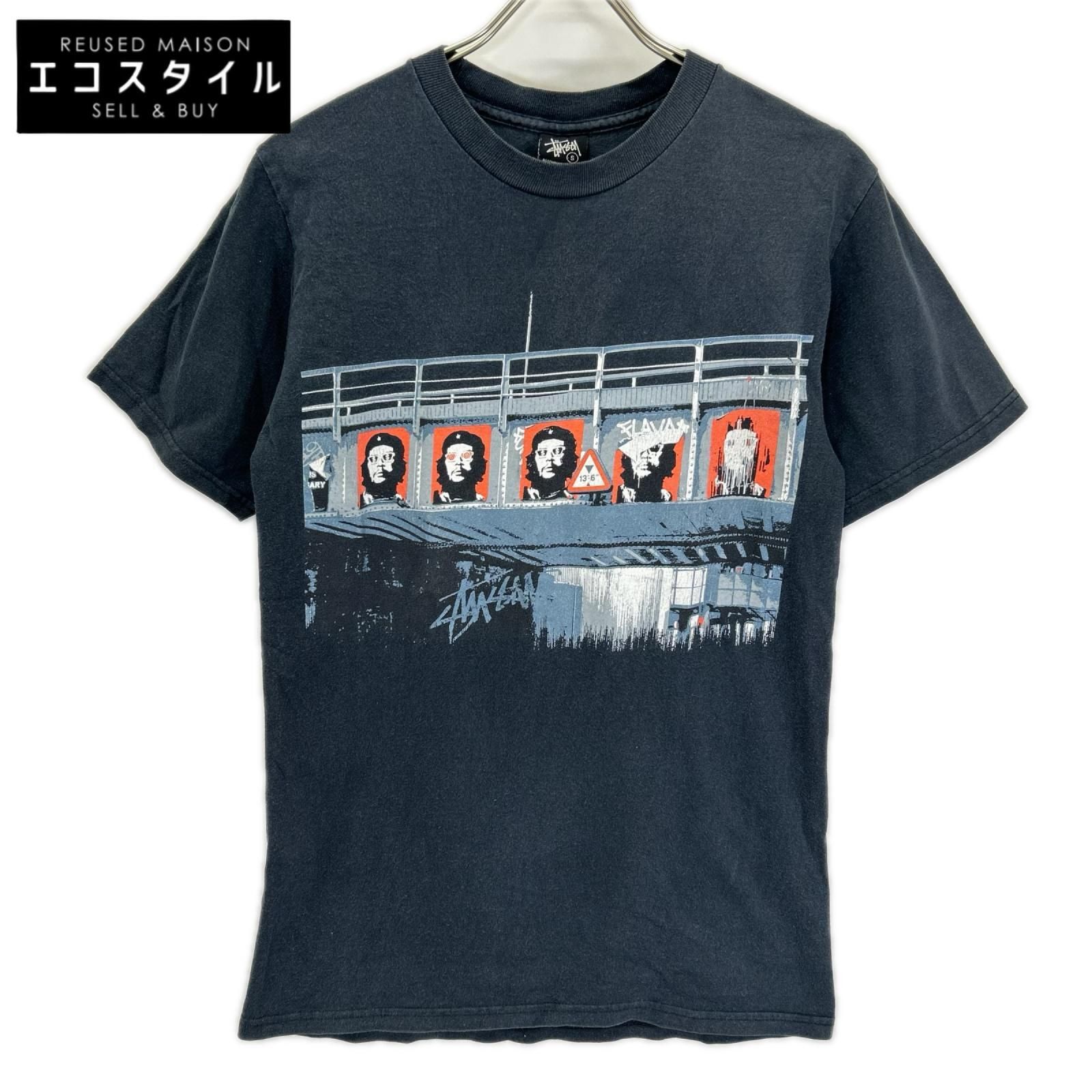 stussy　ステューシー　ブラック チェ・ゲバラ プリント Tシャツ　S