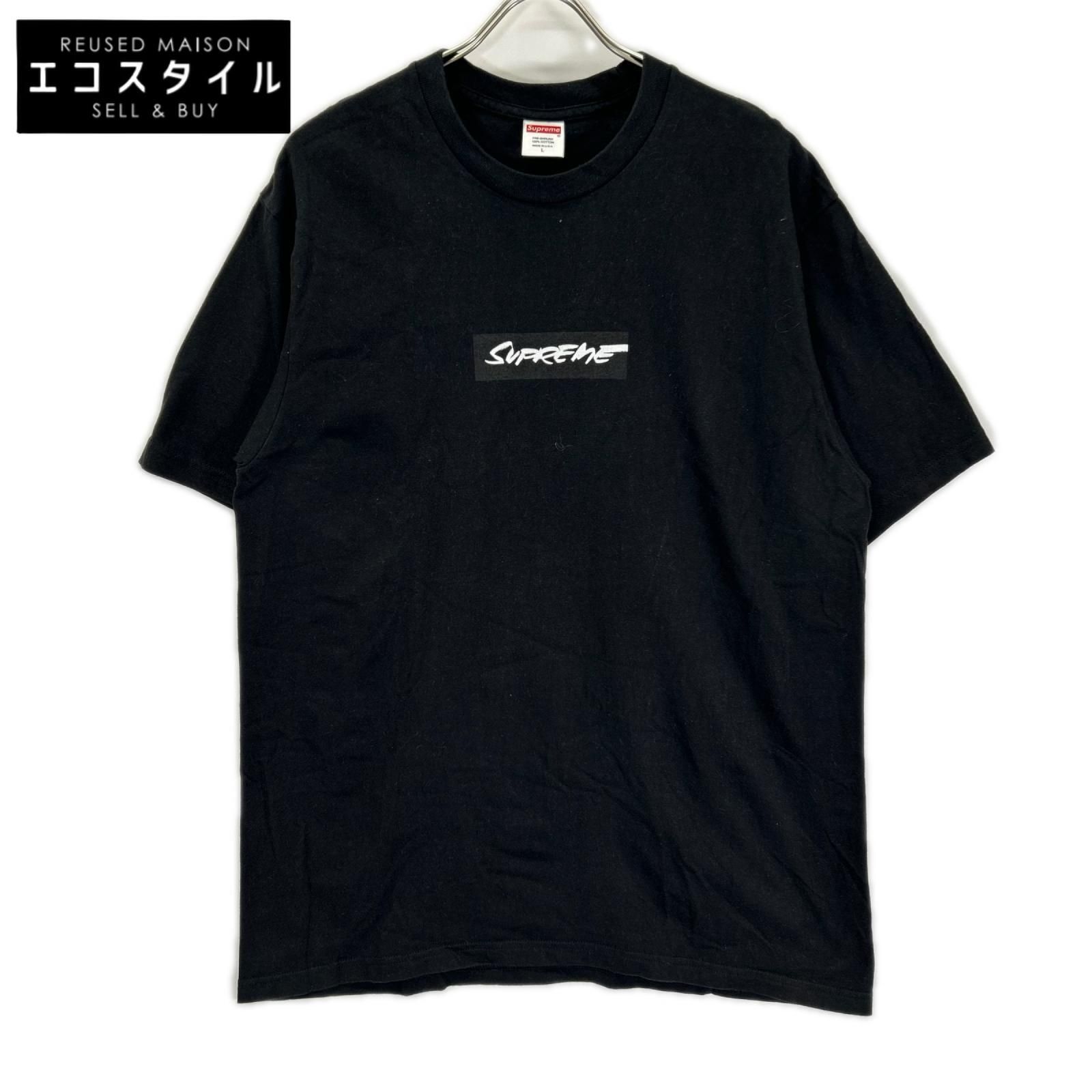 Supreme　シュプリーム　ブラック Futura Box Logo Tee Tシャツ　L