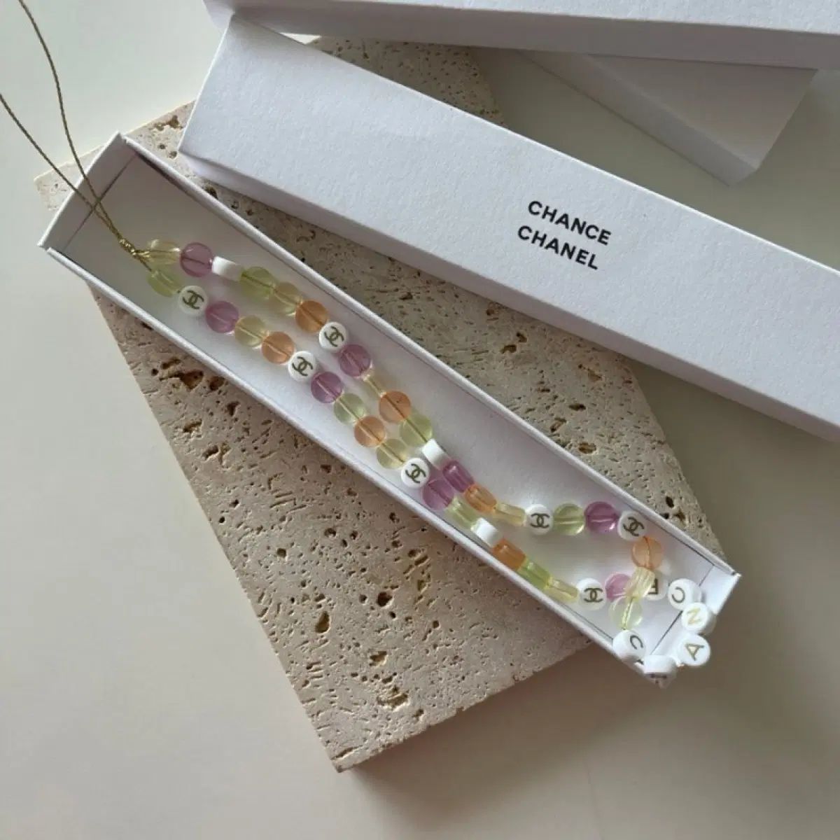 正規品 CHANEL 限定モデル ビーズ 携帯ストラップ キーホルダー