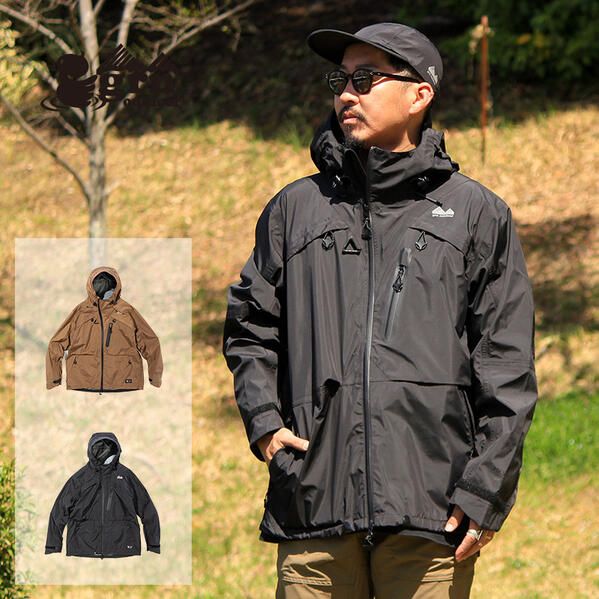 grn outdoor マウンテンパーカー MK5 MOUNTAIN PARKA ジーアールエヌアウトドア MajiでKinou的な5つを兼ね備えた キャンプ アウトドア 登山 レインウェア 耐水 防水 調温 抗菌防臭 耐引裂性