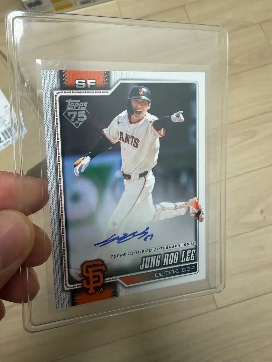 李政厚（イ・ジョンフ） TOPPS トップス オート サインカード