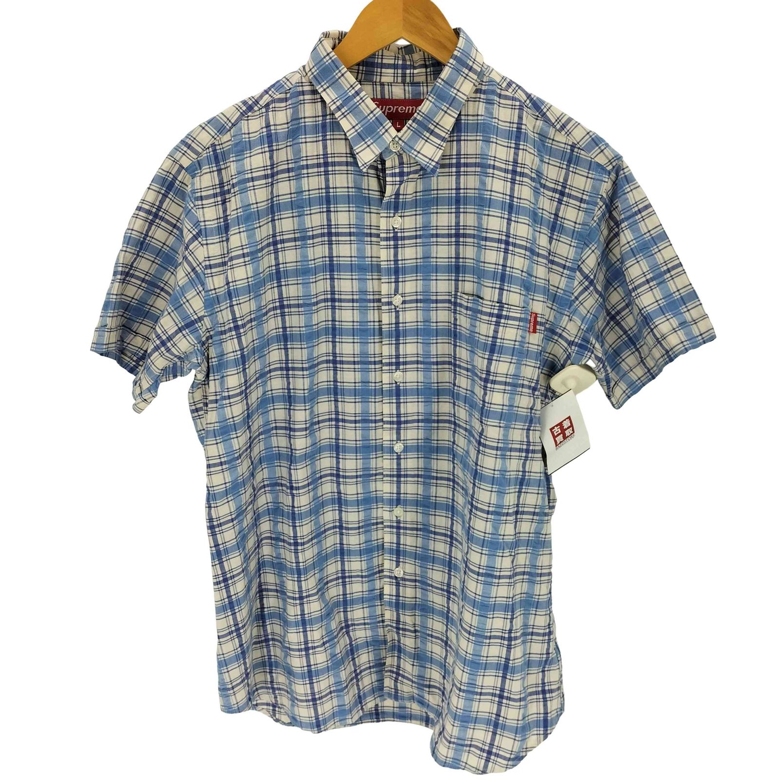 シュプリーム Supreme 90s USA製 ポケット 半袖シャツ メンズ L