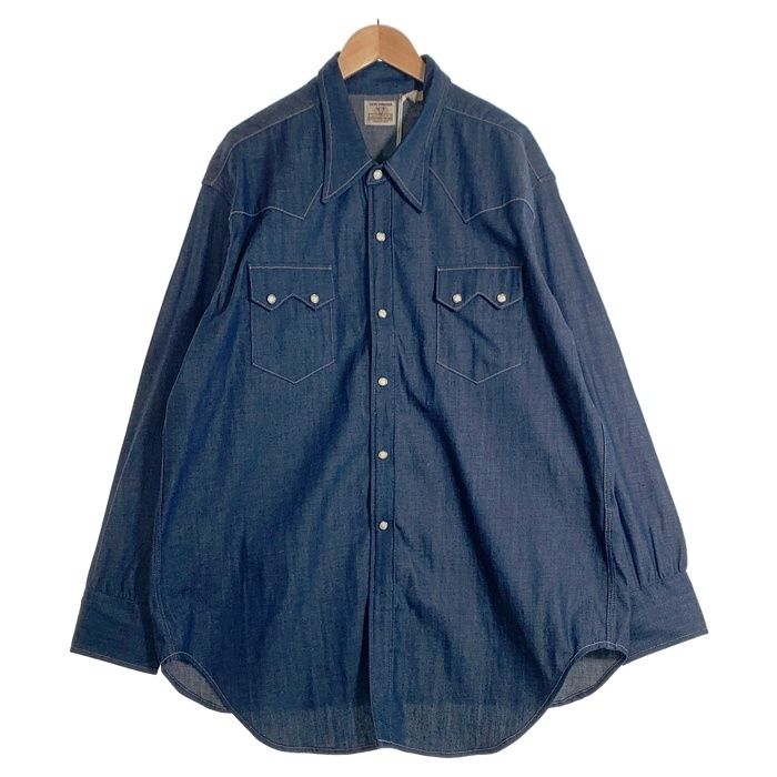 LEVI'S リーバイス デニム ウエスタン ショートホーン シャツ インディゴ 001L7-0002 Size XL 13,206円