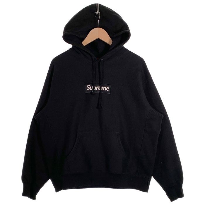SUPREME シュプリーム 23AW Box Logo Hooded Sweatshirt ボックスロゴ プルオーバー フーディー パーカー ブラック Size S