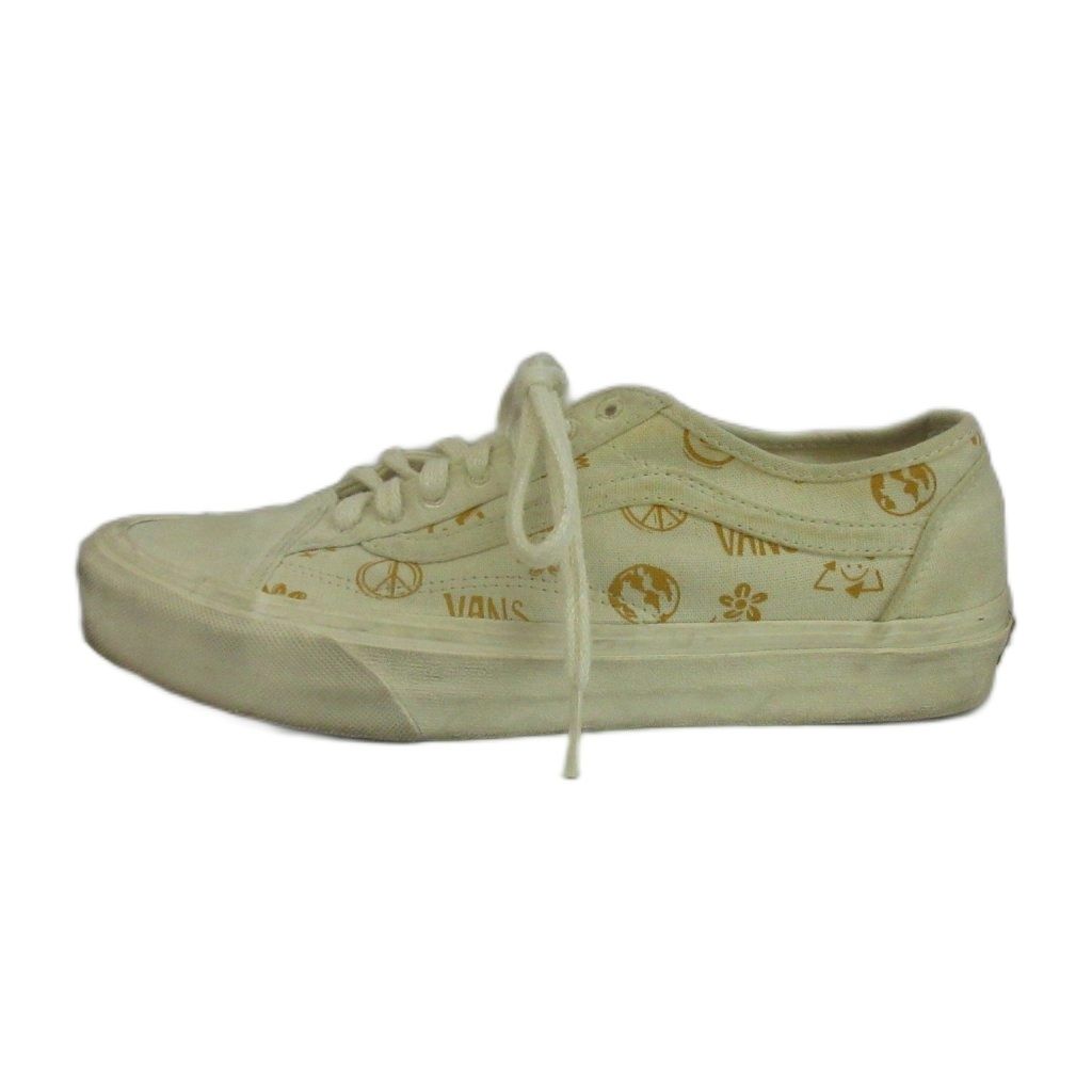 VANS VANS OLD SCHOOL TAPERED SNEAKERS CANVAS LOW CUT TOTAL PATTERN US8 26cm WHITE VN0A54F4F3X1 /XZ ■GY69
