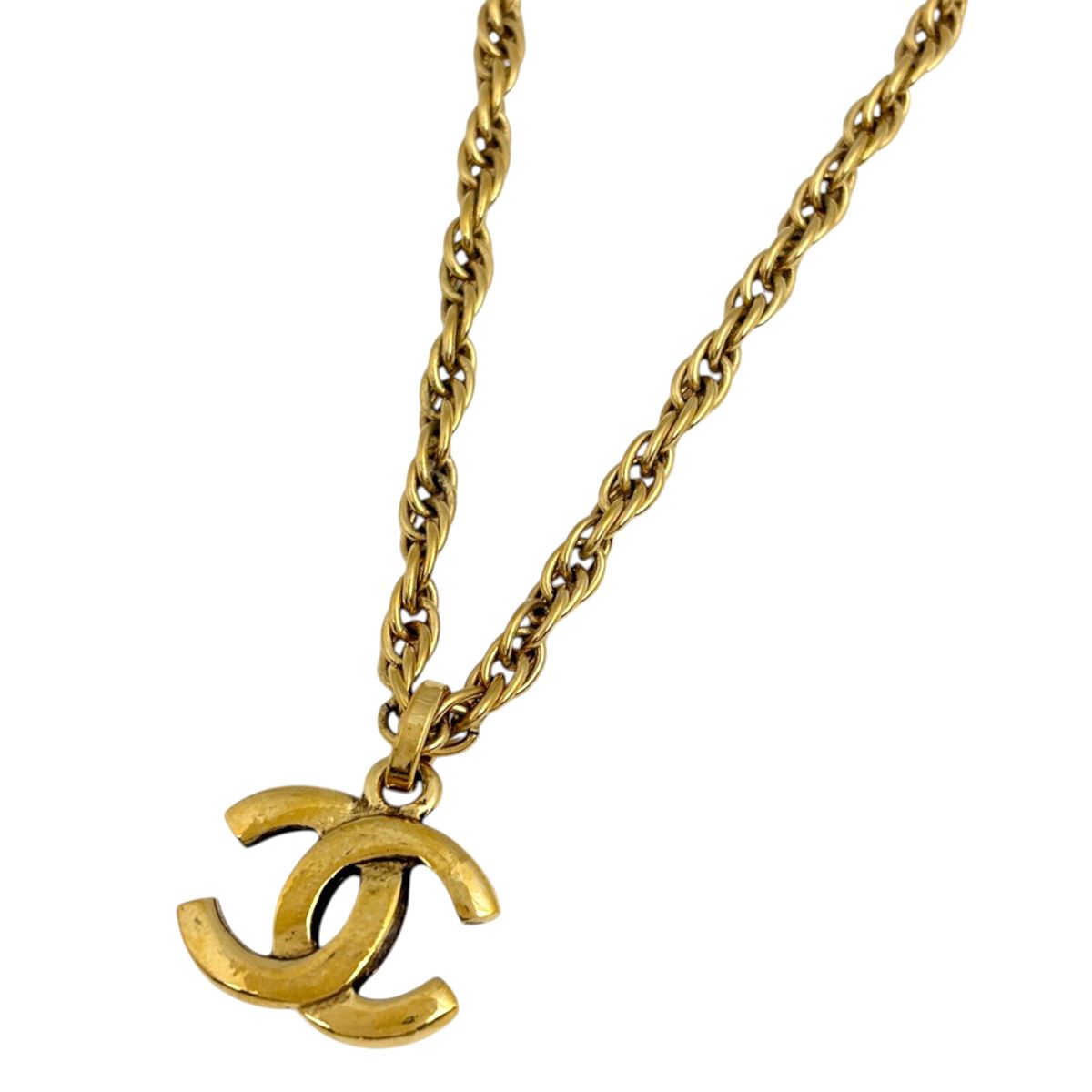 シャネル CHANEL ネックレス ココマーク GP ゴールド レディース 【中古】