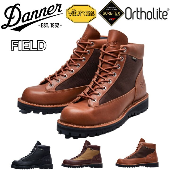 \SALE/ Danner FIELD ダナー ブーツ フィールド ゴアテックス 防水 レザー Vibram ビブラム ヴィブラム Ortholite オーソライト トレッキング キャンプ アウトドア D121003 20,384円