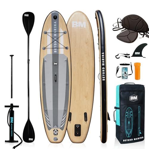 ★新品★Beyond Marina SUPボード スタンドアップパドルボード インフレータブル オールラウンド 超軽量 安定性 滑り止め 初心者向け 長320cm 幅81cm Dリング付き 7e27fb7c