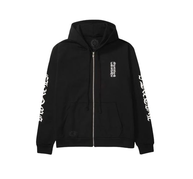 Chrome Hearts バーティカル ロゴ ジップフーディー Lサイズ