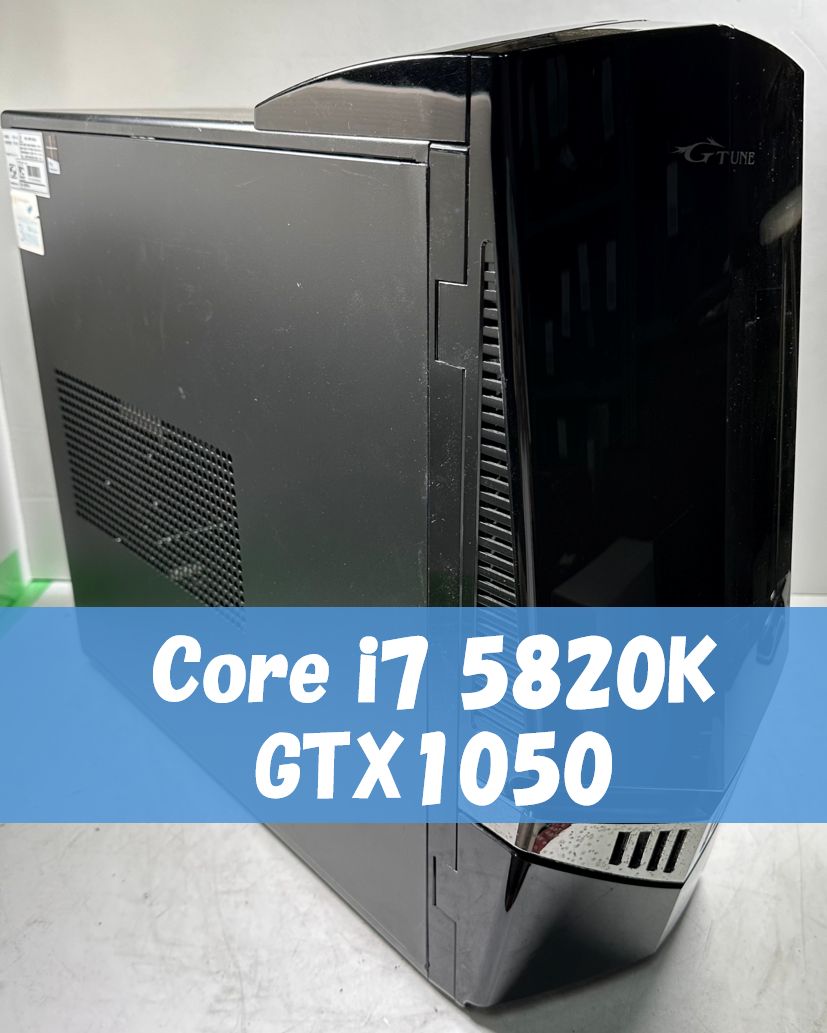 格安ゲーミング/i7 5820K/gtx1050/Windows11/Windows11home/M.2SSD128GB/HDD2TB/G-TUNE/mouse computer/NG-i850PA4/メモリ16GB/マウスコンピューター