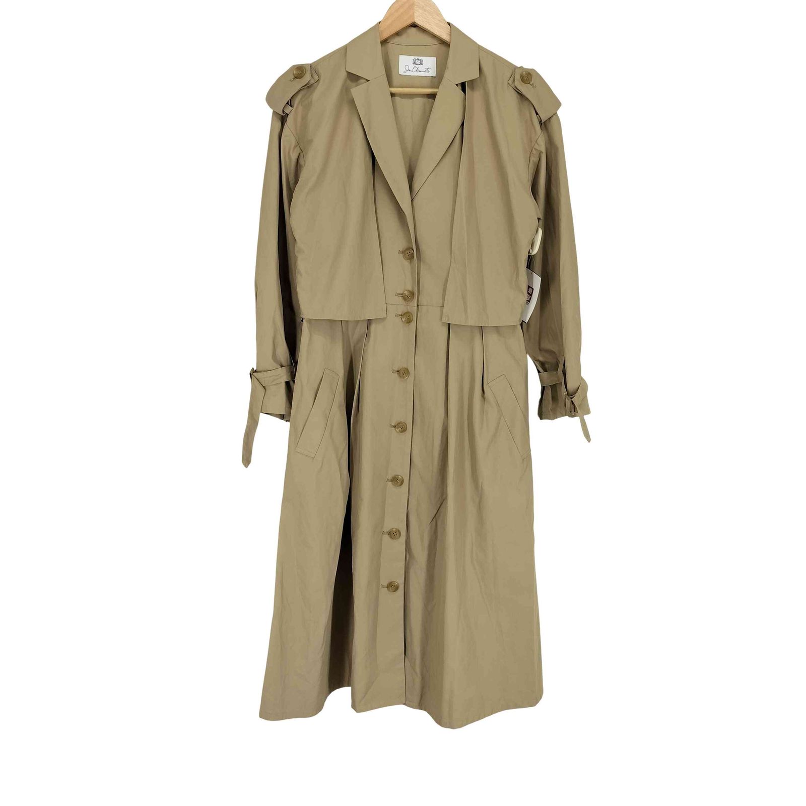 ジュンオカモト JUN OKAMOTO MADE IN JAPAN 日本製 レイヤード タック プリーツ トレンチコート レディース JPN：38 7,279円