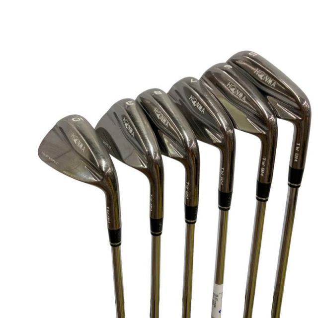 【中古】 本間ゴルフ TOUR WORLD TW-BM 6S アイアンセット IR 純正特注シャフト (フレックスS) メンズ 男性用 右利き 右用 Cランク ゴルフクラブ