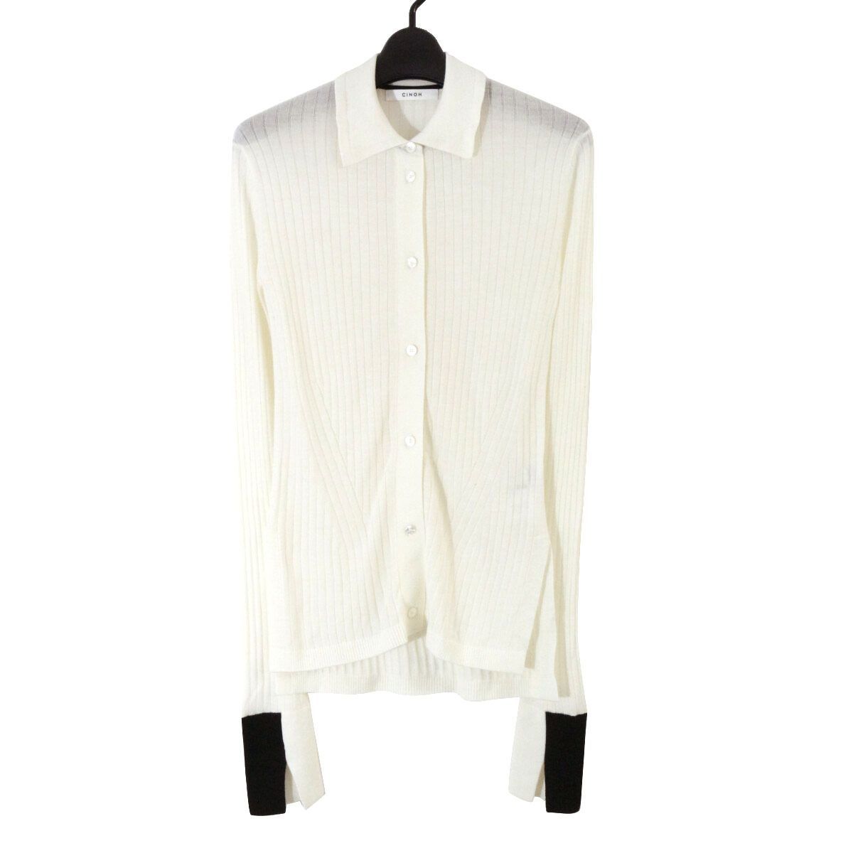 CINOH チノ 24AW TIGHT KNIT CARDIGAN タイトニットカーディガン 38 24WKN006