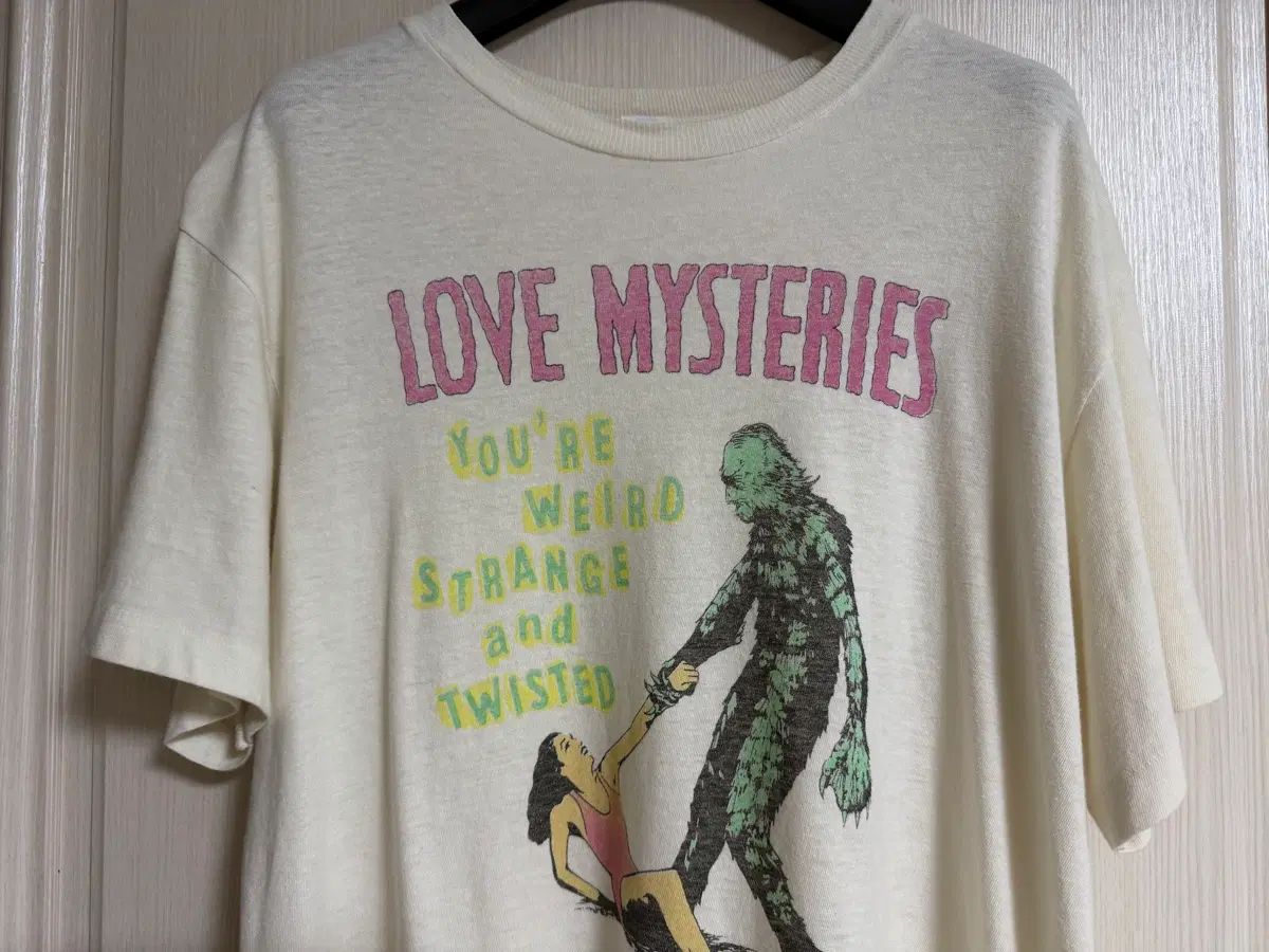RE/DONE リーダン LOVE 黒鉄のミステリートレイン プリンティング 半袖Tシャツ XS