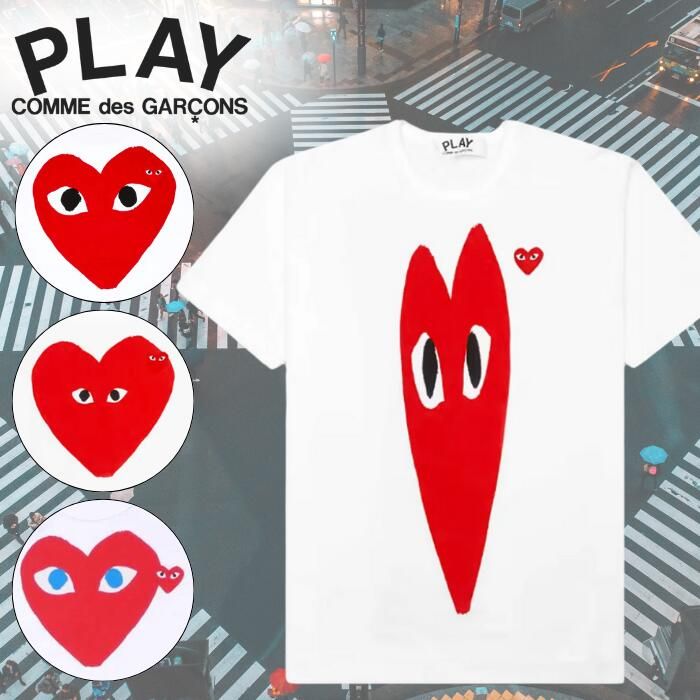 COMME des GARCONS コムデギャルソン PLAY プレイ ハート ロゴ ブランド ティーシャツ 綿100 半袖 Tシャツ カットソー メンズ レディース ユニセックス ギャルソン shirt ロゴTシャツ ブランドロゴ 刺繍 ブランド (3/3) 8,109円
