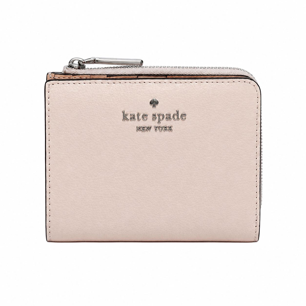 【ギフト対応可】ケイトスペード KATE SPADE 二つ折り財布 Small L-Zip Wallet Pink Champagne スモール Lジップウォレット ライトピンク レディース 人気 ブランド おしゃれ 誕生日 記念 プレゼント ギフト 送料無料
