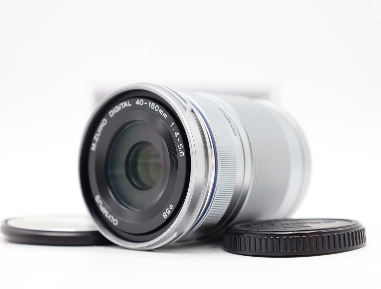 オリンパス Olympus M.Zuiko Digital 40-150mm f/4-5.6 R ED MSC Lens Silver [新品同様] #Z6840A