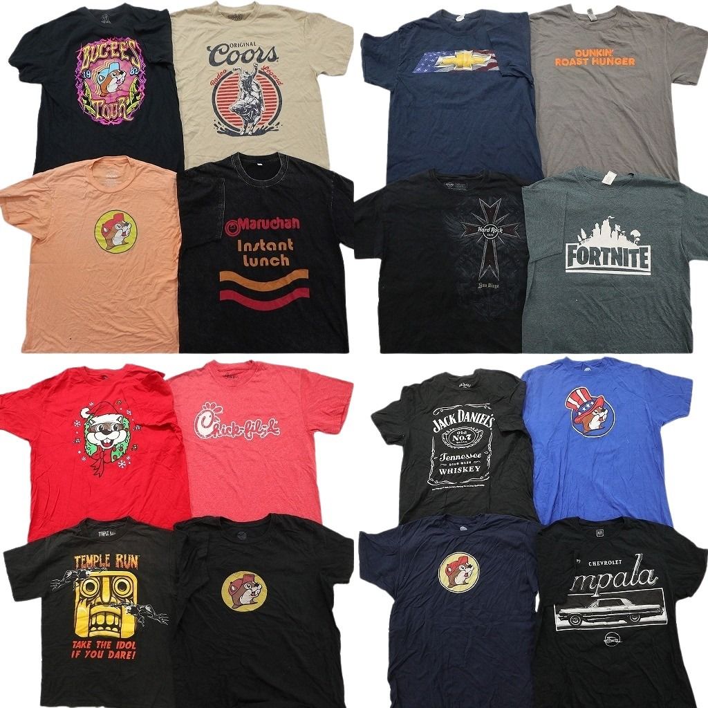 古着卸 まとめ売り 企業 Tシャツ 16枚セット ( メンズ L ) バッキーズ ジャックダニエル シボレー フォートナイト 中古 古着 NG3054