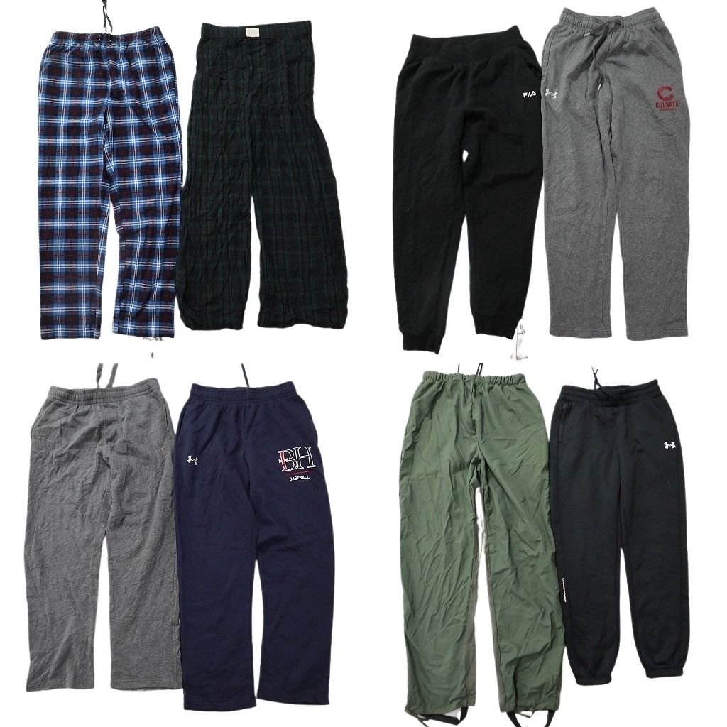 古着卸 まとめ売り ブランド パンツ 8枚セット ( メンズ S ) ノーティカ FILA アンダーアーマー JCREW カベラス 中古 古着 NG3227 7,644円