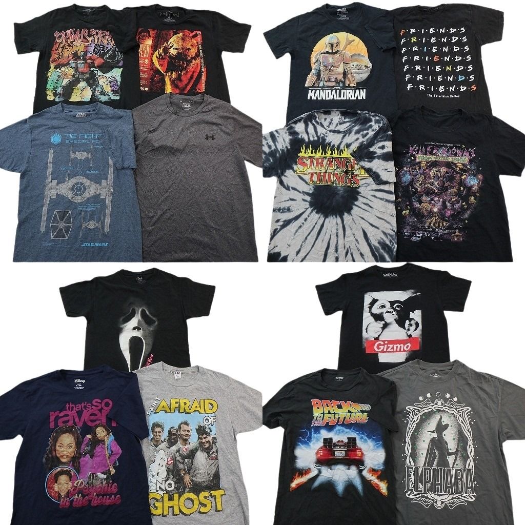 古着卸 まとめ売り 映画・ドラマ Tシャツ 14枚セット ( メンズ S/XS ) グレムリン バックトゥザフューチャー スターウォーズ 古着 NG3257