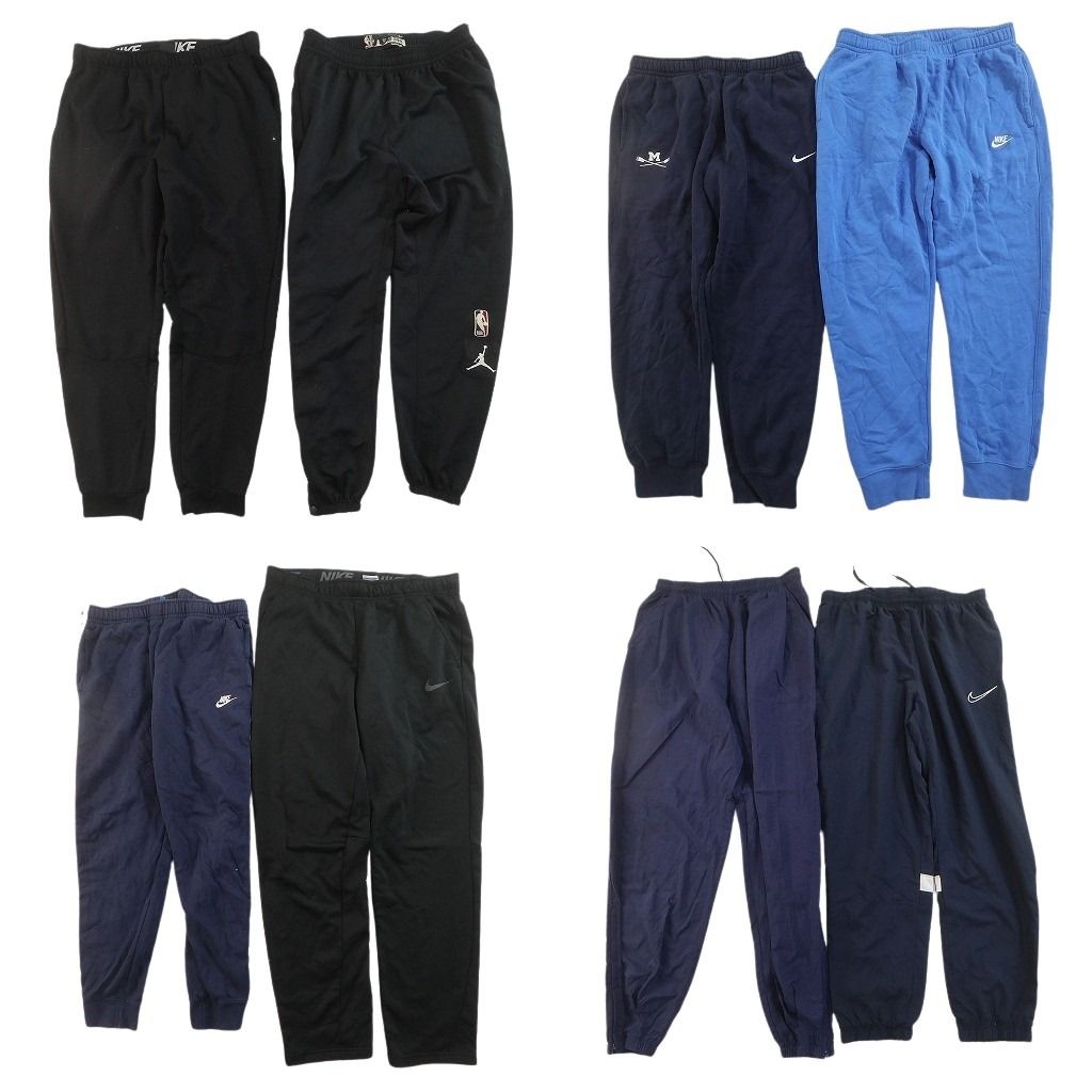 古着卸 まとめ売り ナイキ パンツ 8枚セット ( メンズ L ) スウェット スウォッシュロゴ プロチーム NBA 中古 古着 NG3262