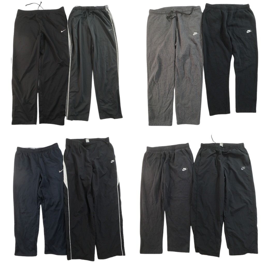 古着卸 まとめ売り ナイキ パンツ 8枚セット ( メンズ XL ) スウォッシュロゴ スウェット ジャージ 中古 古着 NG3267 11,076円