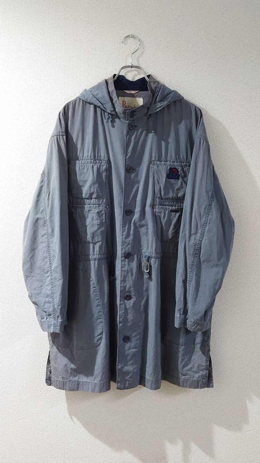 Papas Cotton-rayon removable hood fishing coat L