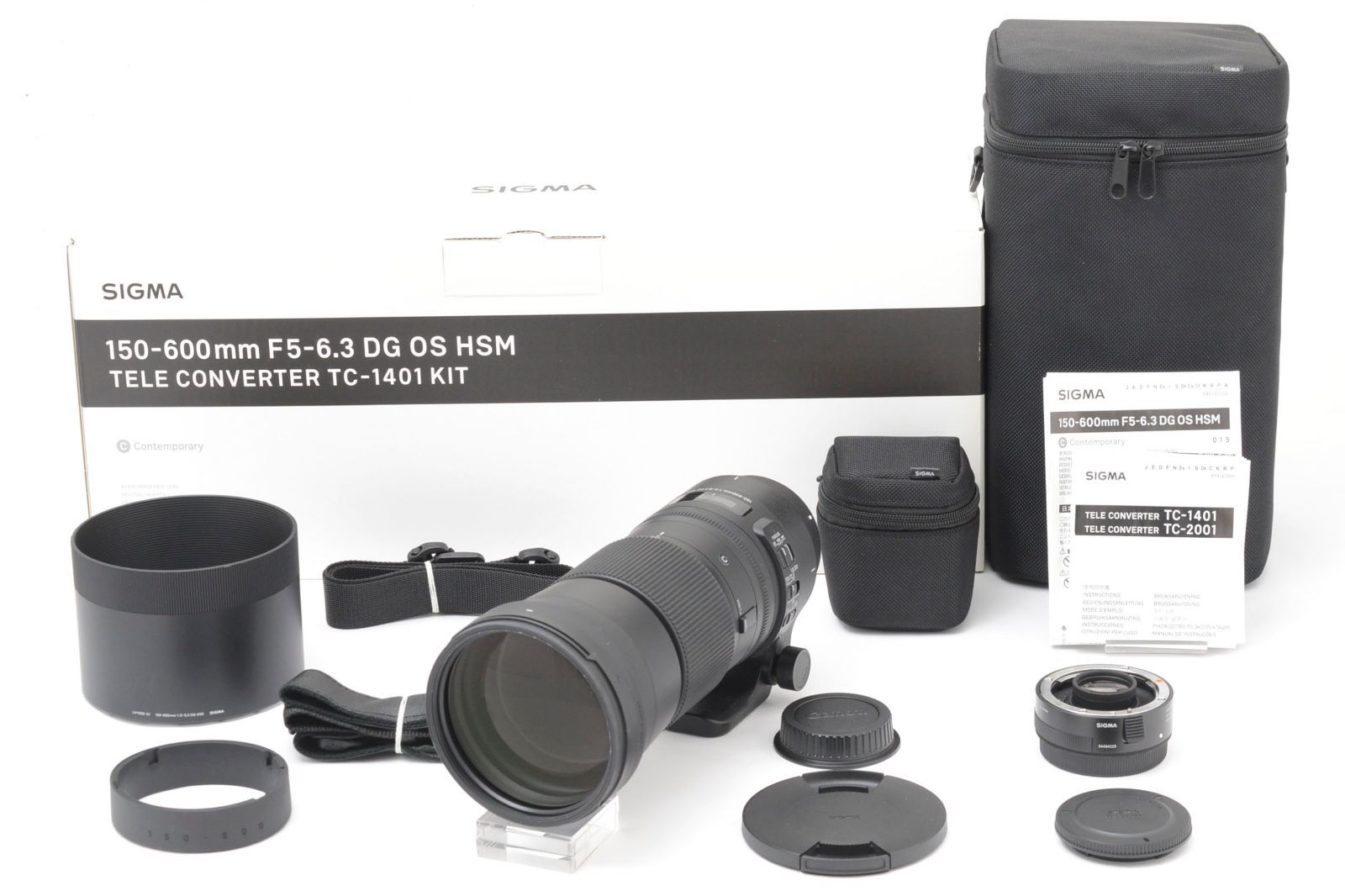 ■極上品■ SIGMA 150-600mm F5-6.3 DG OS HSM Contemporary テレコンバーターキット キヤノンEF用 107,800円