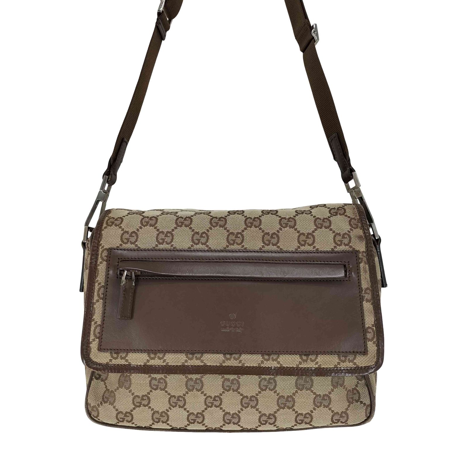 グッチ GUCCI GG Canvas Beige Shoulder Bag GGキャンバス ショルダーバッグ レディース 表記無