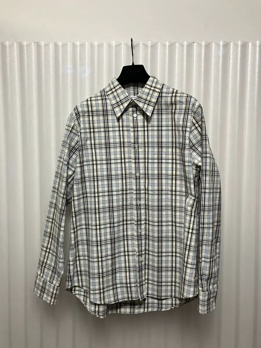 46 BOTTEGA VENETA 24AW チェック コットン シャツ