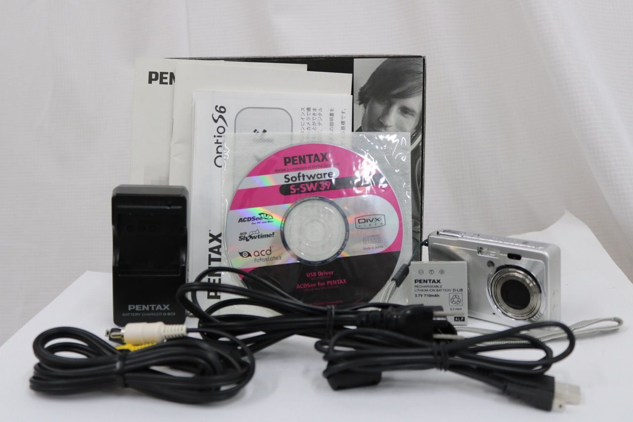 【返品保証】 【元箱付き】ペンタックス Pentax Optio S6 3x 付属品多数 コンパクトデジタルカメラ e16991 9,144円