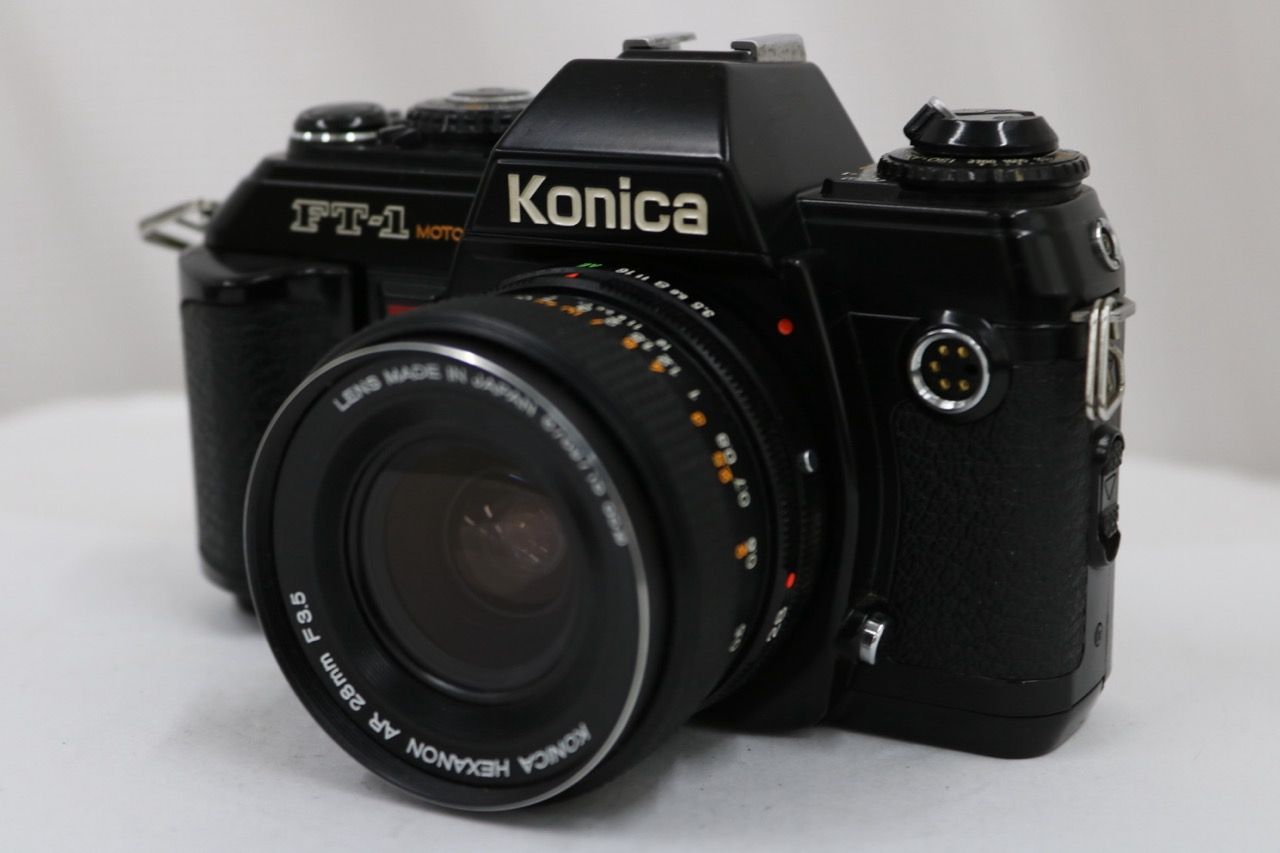 【返品保証】 コニカ Konica FT-1 MOTOR KONICA HEXANON AR 28mm F3.5 ボディレンズセット e17020
