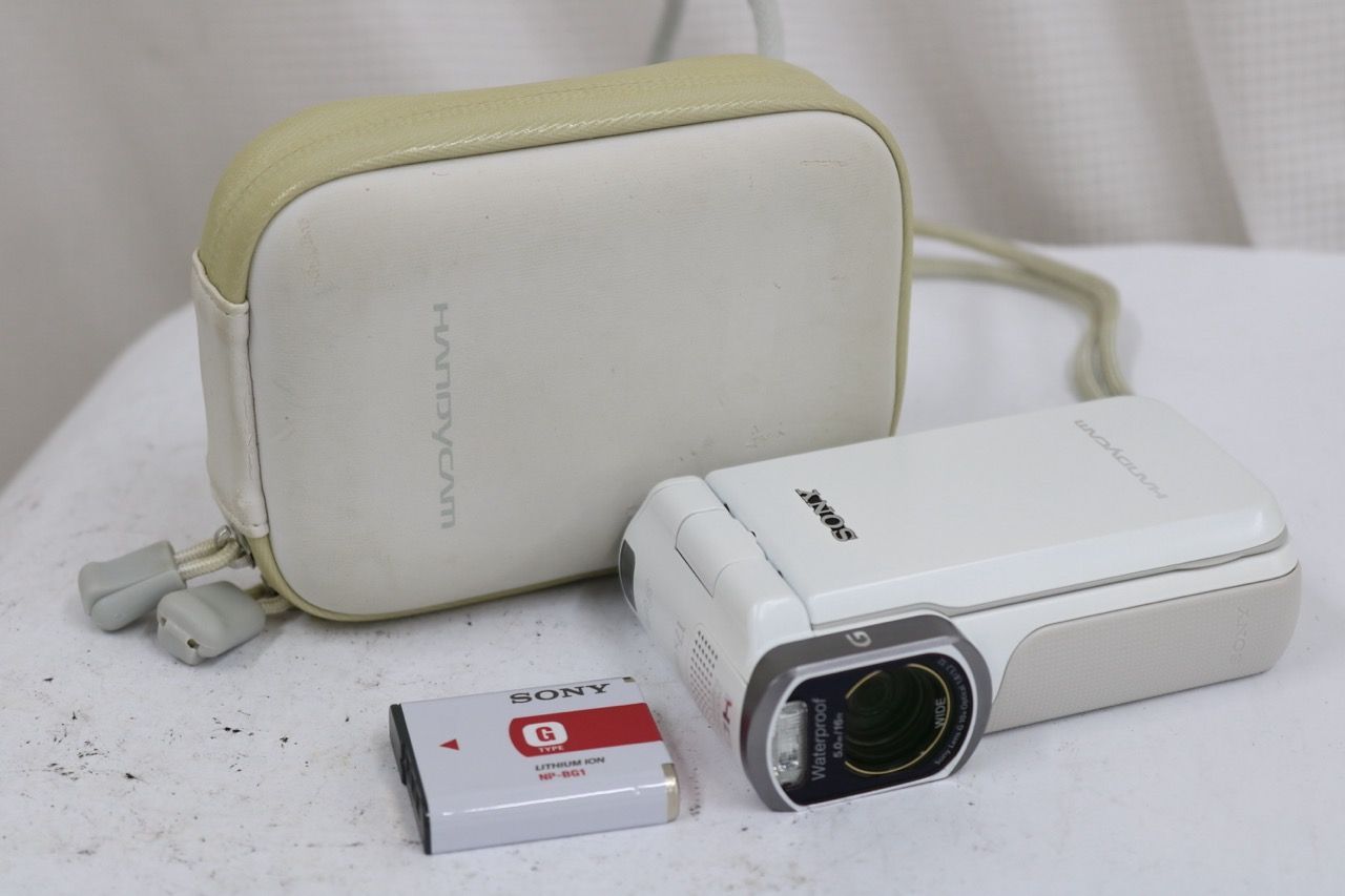 【返品保証】 ソニー Sony HANDYCAM HDR-GW77V ホワイト バッテリー付き デジタルビデオカメラ e17077 18,761円