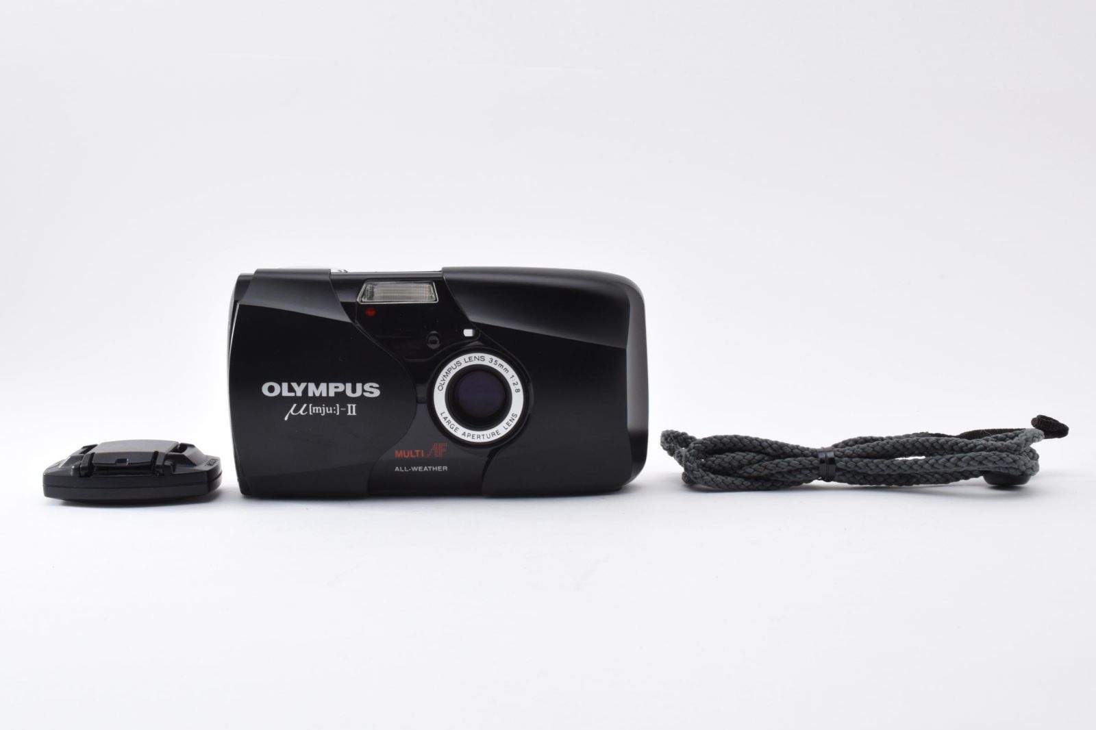 【返品保証】良品｜OLYMPUS オリンパス μ[mju:]-II ブラック コンパクトフィルムカメラ #C260816-02 46,188円