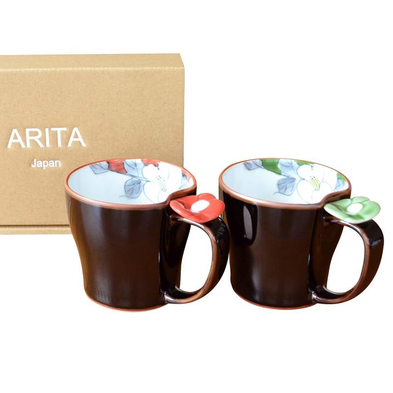 【新品】 マグカップ ペア プレゼント ギフト箱入り 有田焼 電子レンジ対応 コーヒーカップ 花絵蒔 日本製 6,486円