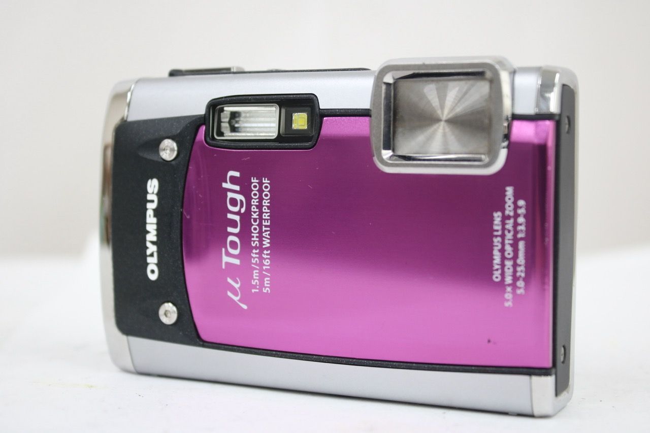 【返品保証】 オリンパス Olympus μ Tough-6020 5.0x パープル バッテリー付き コンパクトデジタルカメラ e17168