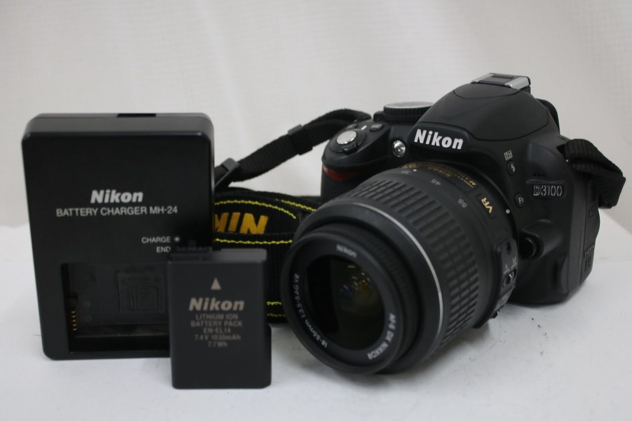 【返品保証】 【シャッター4761回】ニコン Nikon D3100 DX VR AF-S NIKKOR 18-55mm F3.5-5.6G デジタル一眼 e17191