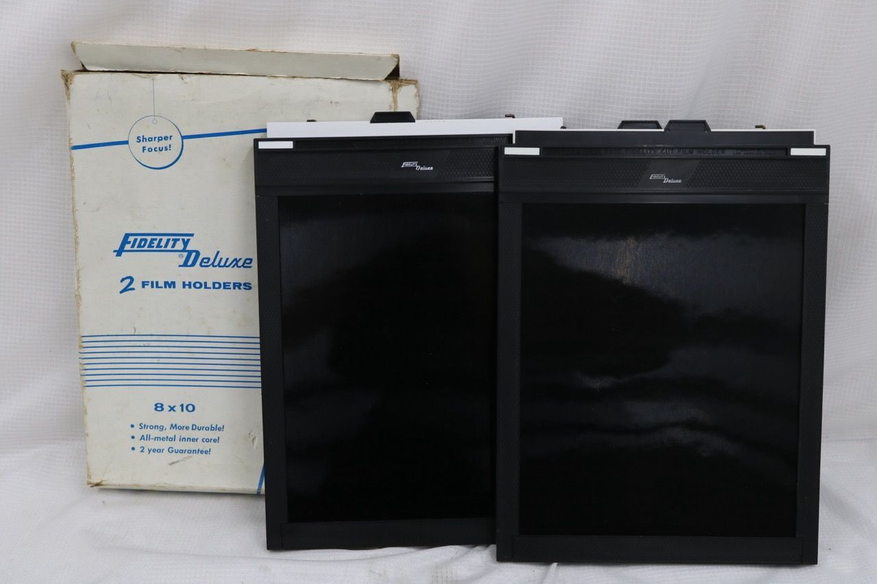 【返品保証】 【元箱付き】 Fidelity Deluxe 8×10 フィルムホルダー 2個セット e17239