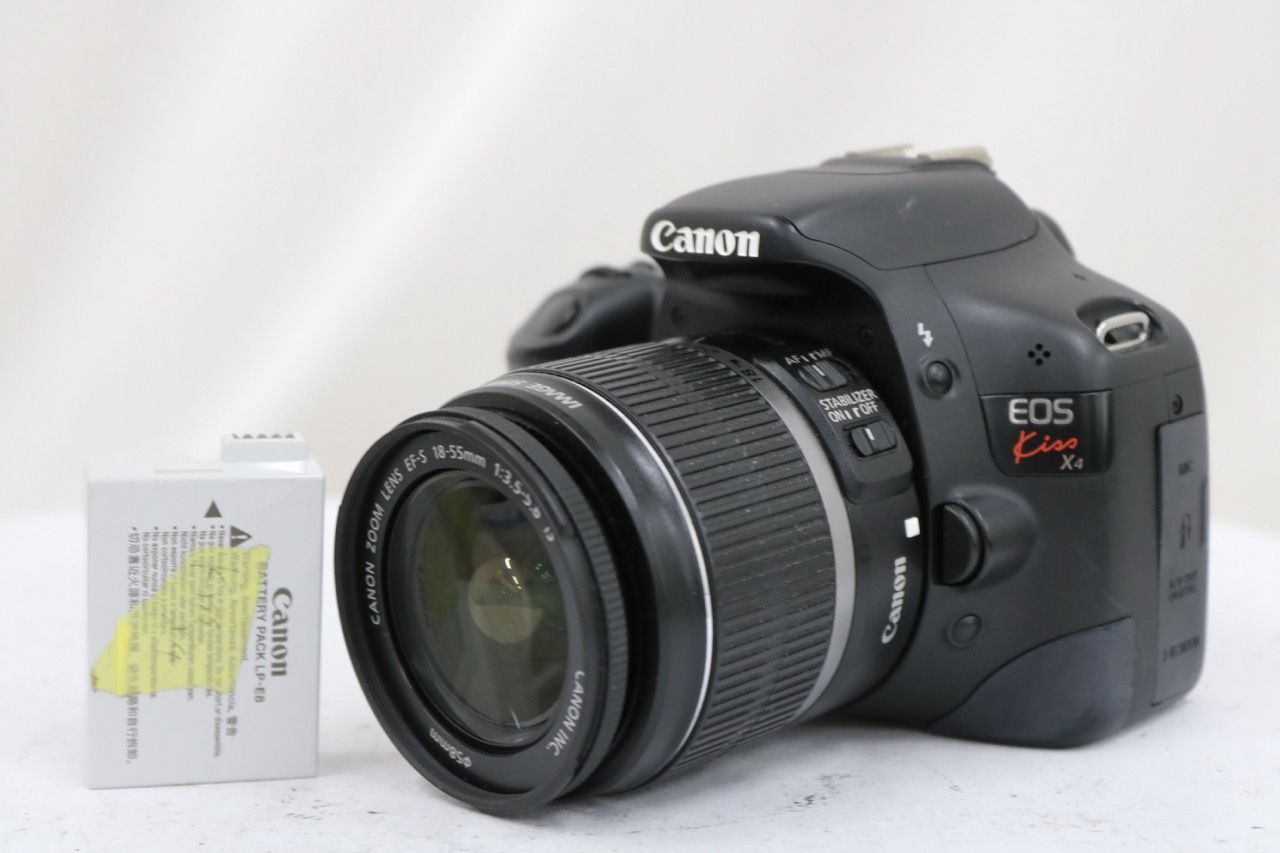 【返品保証】 【シャッター39412回】キャノン Canon EOS Kiss X4 EF-S 18-55mm F3.5-5.6 IS デジタル一眼 e17243 14,235円