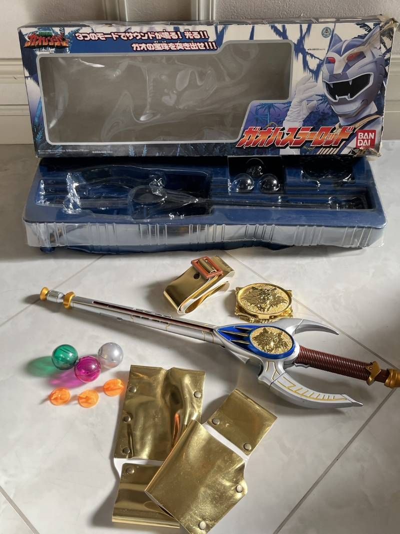 ④ 百獣戦隊 ガオレンジャー ガオハスラーロッド BANDAI 光.音出し確認ok!