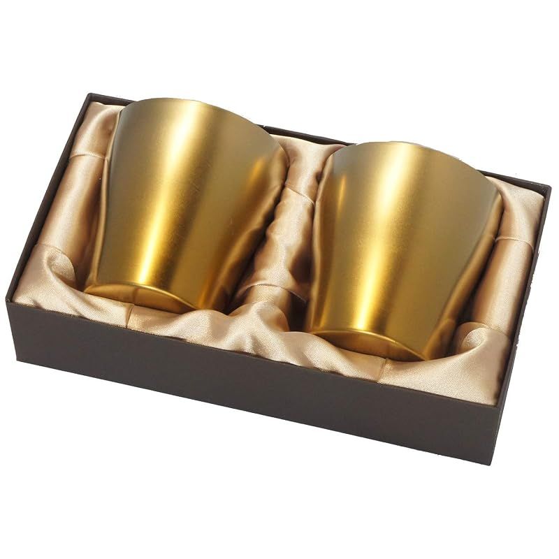 【新品】 HORIE（ホリエ）チタン二重タンブラー 限定モデル 燦燦（さんさん） ゴールド 2個セットT15SN250G2SET 結婚式 祝福 感謝 ギフト 日本製 保冷／保温 13,694円