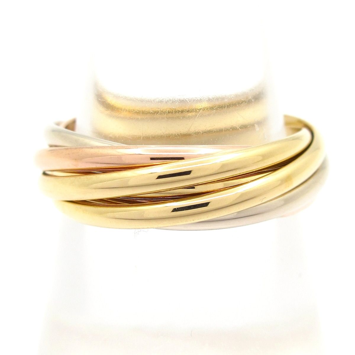 Cartier(カルティエ) リング 53美品 トリニティ K18スリーカラー 7連リング