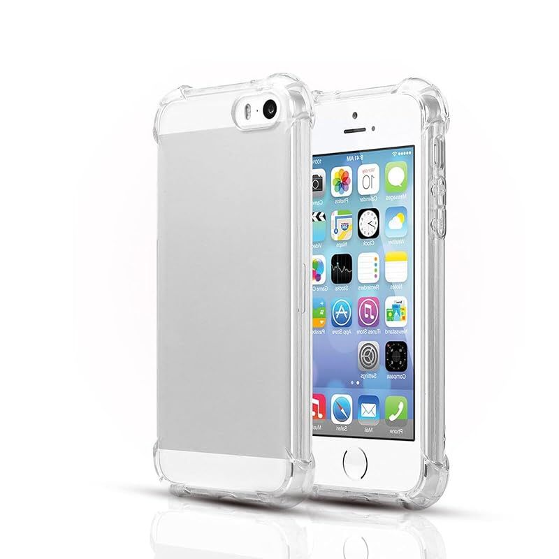 [Brand New] iPhone SE 2016 Model iPhone 5S iPhone 5 iPhone SE Old 1st Generation Case Clear TPU Thin Lightweight iPhone SE (2016 Model) Compatible Cover Fully Transparent Anti-Yellowing Lens Protection Fingerprint Prevention Strap Holes 1