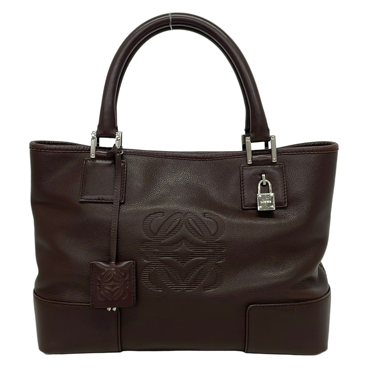 LOEWE(ロエベ) ハンドバッグ美品 フスタ 311.62.028 ブラウン レザー 44,100円