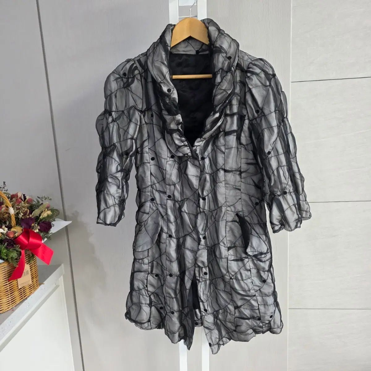 メッシュパータン ロングコート 5,645円